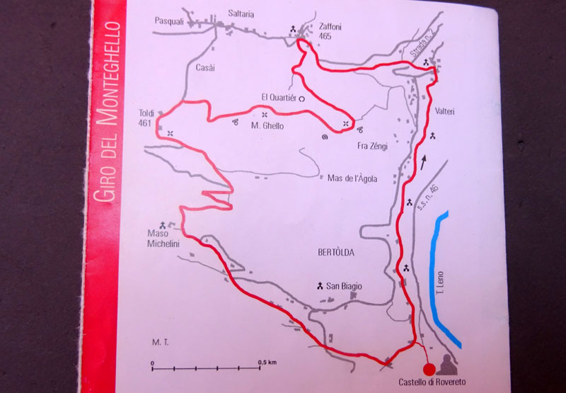 Giro del Monteghello -  sentiero F1 (Rovereto)